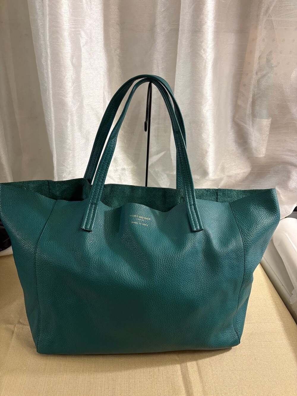 Kurt Geiger London The Violet Green Leather Tote Bag